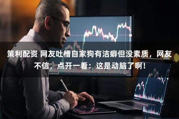 策利配资 网友吐槽自家狗有洁癖但没素质，网友不信，点开一看：这是动脑了啊！