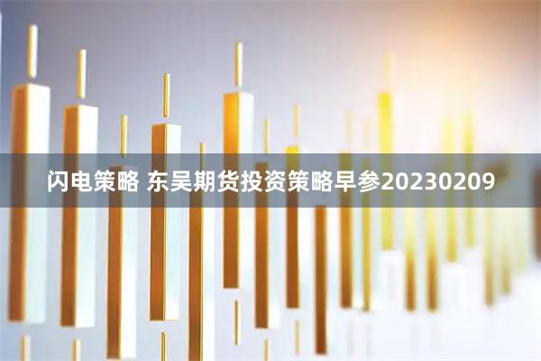 闪电策略 东吴期货投资策略早参20230209