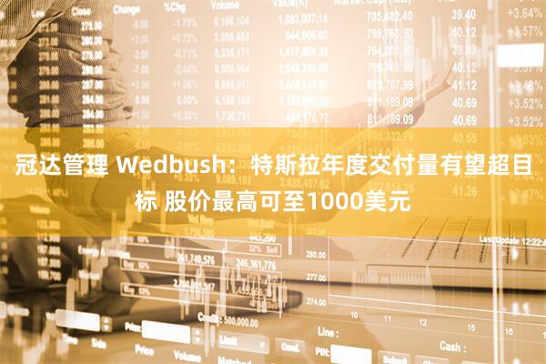 冠达管理 Wedbush：特斯拉年度交付量有望超目标 股价最高可至1000美元