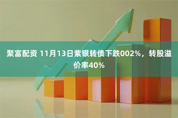 聚富配资 11月13日紫银转债下跌002%，转股溢价率40%
